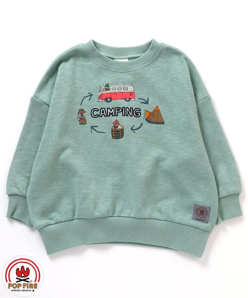 BREEZE(ブリーズ)の「【POPFIRE】モチーフトレーナー(スウェット・キッズ・キナリ/レインボー/レッド/サックスブルー・120/130/100/140/110/90/80)」の21枚目の写真