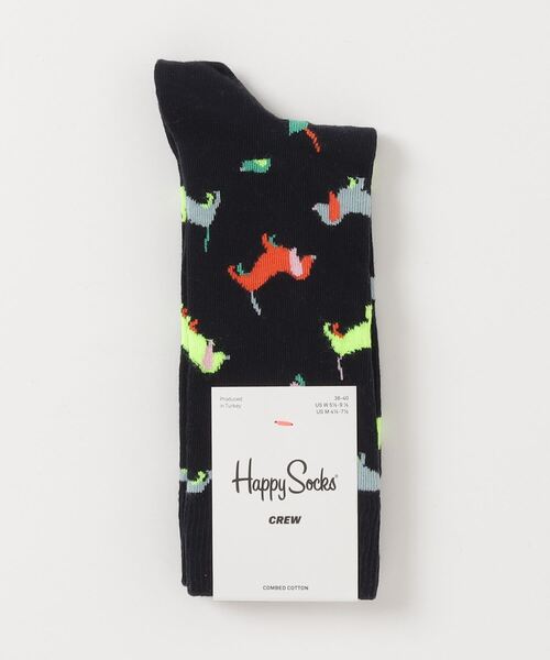 Happy Socks(ハッピーソックス)の「■HAPPY SOCKS■ キャッチーデザインソックス(ソックス/靴下・メンズ・ネイビー/ブラウン・SMALL/MEDIUM)」の2枚目の写真