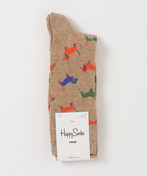 Happy Socks(ハッピーソックス)の「■HAPPY SOCKS■ キャッチーデザインソックス(ソックス/靴下・メンズ・ネイビー/ブラウン・SMALL/MEDIUM)」の1枚目の写真