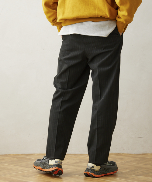 JOURNAL STANDARD relume（ジャーナルスタンダード　レリューム）の「TOPストライプ ツータックスラックス（その他パンツ・メンズ・グレー/ブラック/ベージュ・MEDIUM/LARGE）」の12枚目の写真