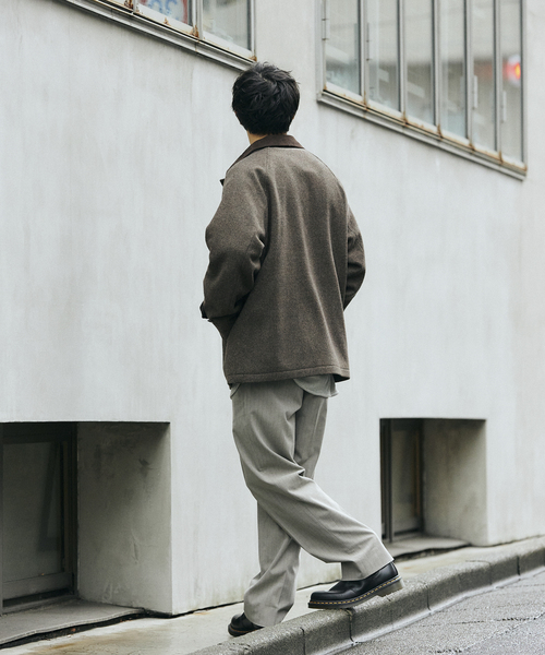 JOURNAL STANDARD relume（ジャーナルスタンダード　レリューム）の「TOPストライプ ツータックスラックス（その他パンツ・メンズ・グレー/ブラック/ベージュ・MEDIUM/LARGE）」の20枚目の写真