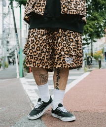 LEOPARD CARGO SHORTS