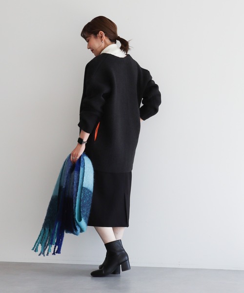 AMERICAN HOLIC（アメリカンホリック）の「バイカラークルーネックニットカーディガン（カーディガン/ボレロ・レディース・チャコールグレー/ライトグレー系2/ベージュ系その他・L/M）」の19枚目の写真