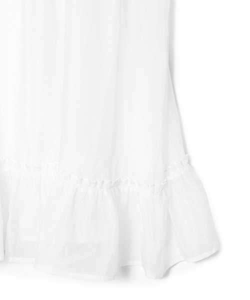 Alley by w closet(アリーバイダブルクローゼット)の「【Alley】フリルレイヤードキャミワンピース(ワンピース・レディース・ブラック/オフホワイト・FREE)」の22枚目の写真