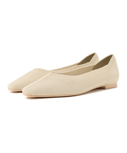 BEAMS HEART（ビームスハート）の「BEAMS HEART / ニット フラットパンプス（パンプス・レディース・ブラック/オフホワイト・SMALL/MEDIUM/LARGE）」の10枚目の写真