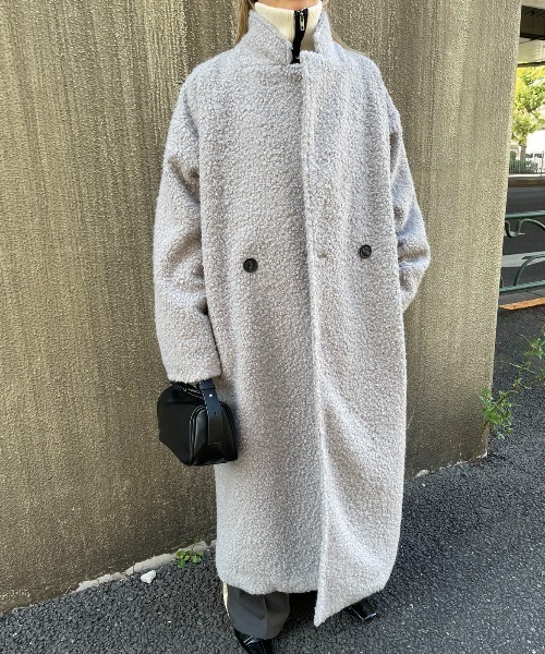 AIC.（エーアイシー）の「オーバーサイズダブルチェスターボアコート（チェスターコート・レディース・オフホワイト/ブラック/グレー・FREE）」の16枚目の写真