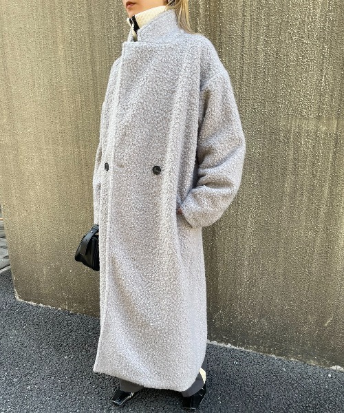 AIC.（エーアイシー）の「オーバーサイズダブルチェスターボアコート（チェスターコート・レディース・オフホワイト/ブラック/グレー・FREE）」の17枚目の写真