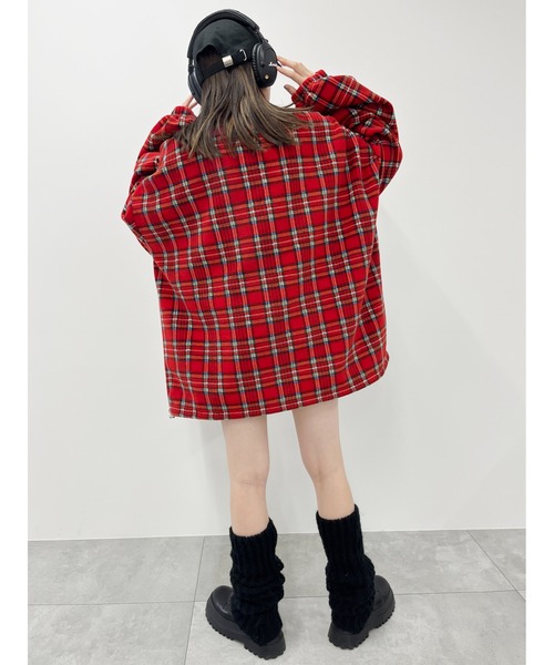 WC（ダブル シー）の「WC/ハーフジップチェックフリース（ブルゾン・レディース・グレー/レッド・FREE）」の10枚目の写真