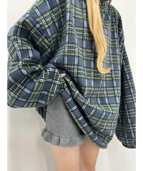 WC（ダブル シー）の「WC/ハーフジップチェックフリース（ブルゾン・レディース・グレー/レッド・FREE）」の19枚目の写真