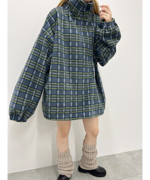 WC（ダブル シー）の「WC/ハーフジップチェックフリース（ブルゾン・レディース・グレー/レッド・FREE）」の20枚目の写真