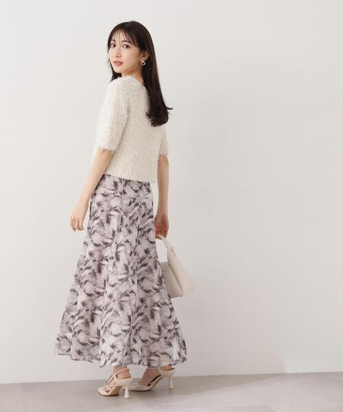 PROPORTION BODY DRESSING（プロポーションボディドレッシング）の「アートペイントスカート / 1214120107（スカート・レディース・ブルー/ブラウン・SMALL/MEDIUM）」の7枚目の写真