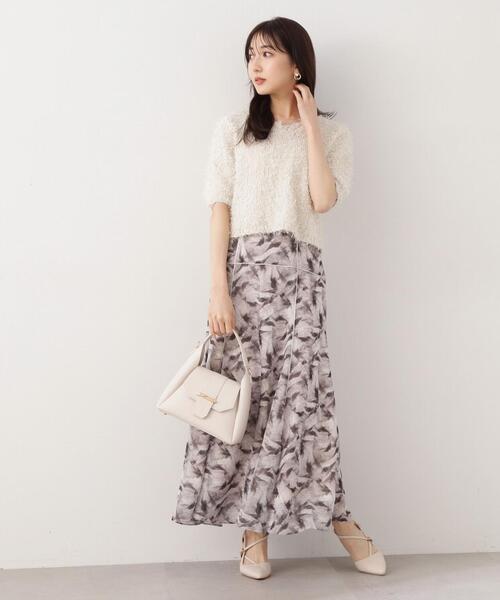 PROPORTION BODY DRESSING（プロポーションボディドレッシング）の「アートペイントスカート / 1214120107（スカート・レディース・ブルー/ブラウン・SMALL/MEDIUM）」の8枚目の写真