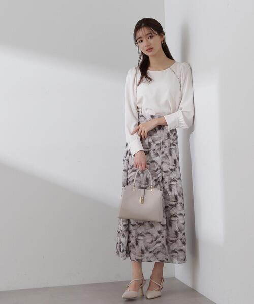 PROPORTION BODY DRESSING（プロポーションボディドレッシング）の「アートペイントスカート / 1214120107（スカート・レディース・ブルー/ブラウン・SMALL/MEDIUM）」の9枚目の写真