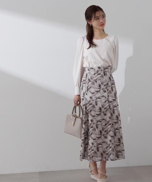 PROPORTION BODY DRESSING（プロポーションボディドレッシング）の「アートペイントスカート / 1214120107（スカート・レディース・ブルー/ブラウン・SMALL/MEDIUM）」の10枚目の写真