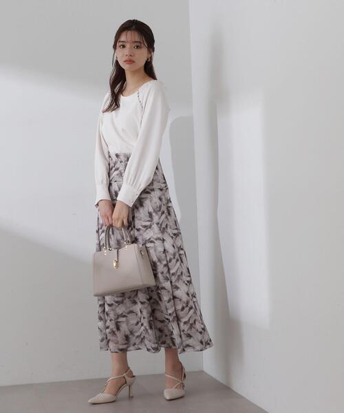 PROPORTION BODY DRESSING（プロポーションボディドレッシング）の「アートペイントスカート / 1214120107（スカート・レディース・ブルー/ブラウン・SMALL/MEDIUM）」の11枚目の写真