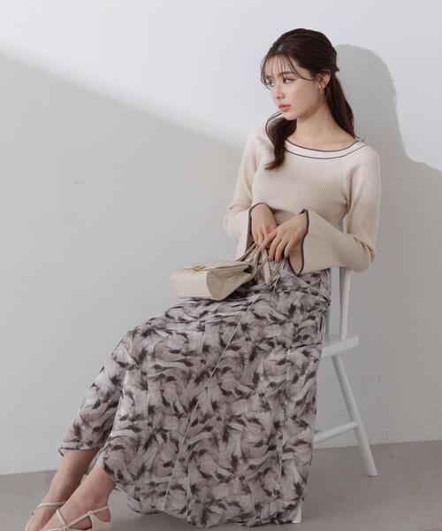 PROPORTION BODY DRESSING（プロポーションボディドレッシング）の「アートペイントスカート / 1214120107（スカート・レディース・ブルー/ブラウン・SMALL/MEDIUM）」の13枚目の写真