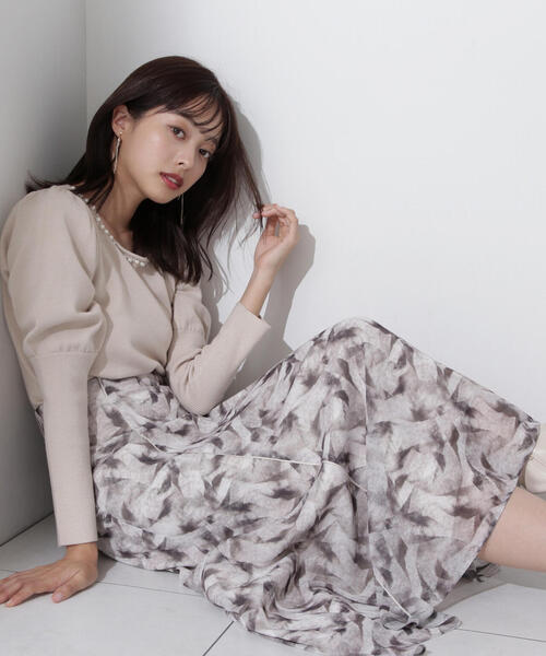 PROPORTION BODY DRESSING（プロポーションボディドレッシング）の「アートペイントスカート / 1214120107（スカート・レディース・ブルー/ブラウン・SMALL/MEDIUM）」の15枚目の写真