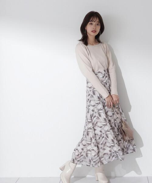 PROPORTION BODY DRESSING（プロポーションボディドレッシング）の「アートペイントスカート / 1214120107（スカート・レディース・ブルー/ブラウン・SMALL/MEDIUM）」の19枚目の写真