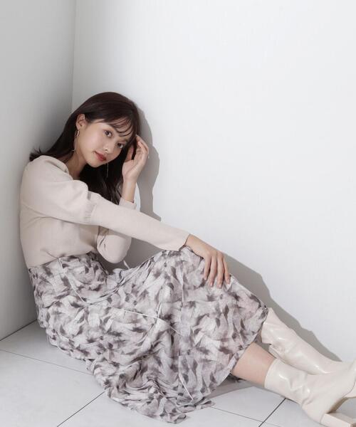 PROPORTION BODY DRESSING（プロポーションボディドレッシング）の「アートペイントスカート / 1214120107（スカート・レディース・ブルー/ブラウン・SMALL/MEDIUM）」の2枚目の写真