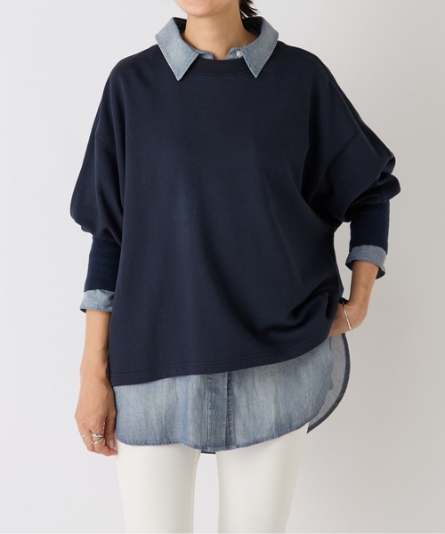 完売商品！BEARDSLEY BA刺繍入りドルマントレーナー ネイビー　美品 BEARDSLEY｜BA刺繍入りドルマントレーナー | Rakuten Fashion