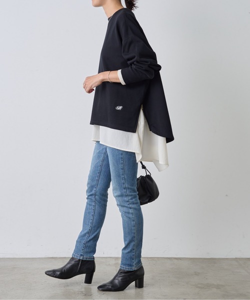 完売商品！BEARDSLEY BA刺繍入りドルマントレーナー ネイビー　美品 BEARDSLEY｜BA刺繍入りドルマントレーナー | Rakuten Fashion