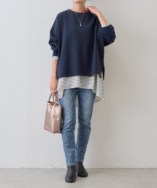 セール】BA刺繍入りドルマントレーナー（Tシャツ/カットソー