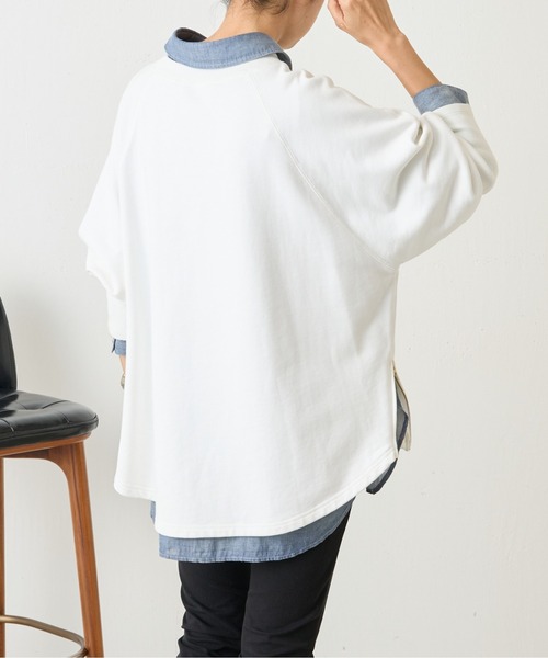 ビアズリー BA刺繍入りドルマントレーナー ネイビー BEARDSLEY｜BA刺繍入りドルマントレーナー | Rakuten Fashion