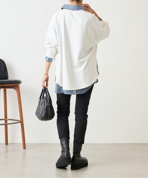 BA刺繍入りドルマントレーナー（Tシャツ/カットソー