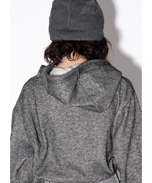 Adoon plain（アドーンプレーン）の「【2way】ラメフーディー（スウェット・レディース・グレー/ブラック・FREE）」の15枚目の写真