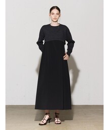 MIDIUMISOLID for Ladies バッククロスキャミソールワンピース