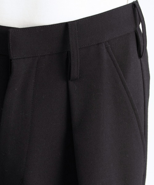 LiNoH（リノー）の「ウールギャバジンワイドバギーパンツ（その他パンツ・メンズ・ストライプ/ブラック・2/1）」の19枚目の写真