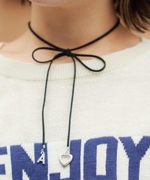 SPINNS | イニシャル付 りぼんスウェードチョーカー(チョーカー)