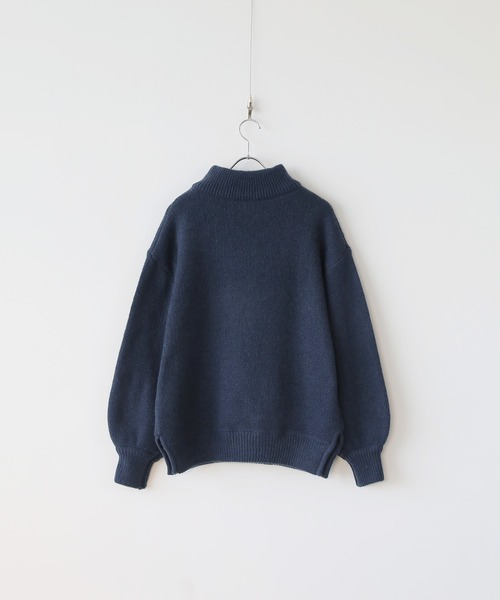 【新品】サイドスリット モックネックニットプルオーバー BEAUTY&YOUTH UNITED ARROWS（ビューティーアンドユース