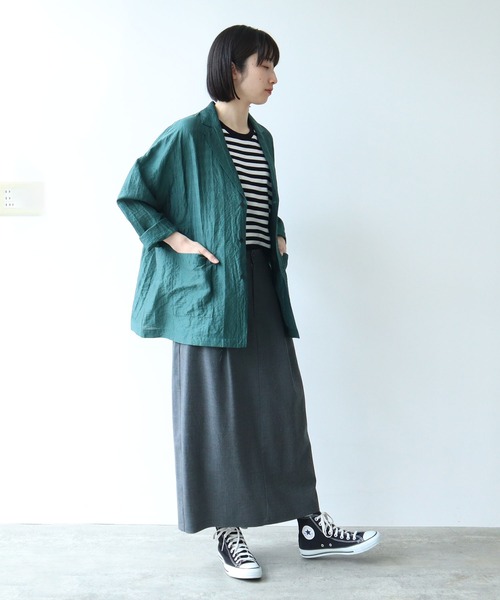 yuni（ユニ ）の「リネンレーヨンナイロン haori ジャケット