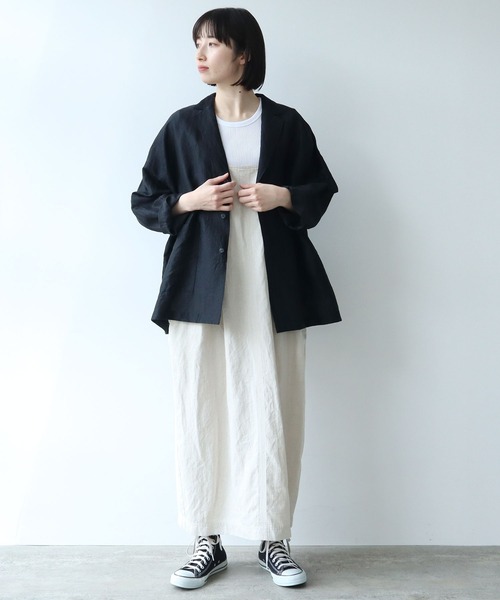 yuni（ユニ ）の「リネンレーヨンナイロン haori ジャケット