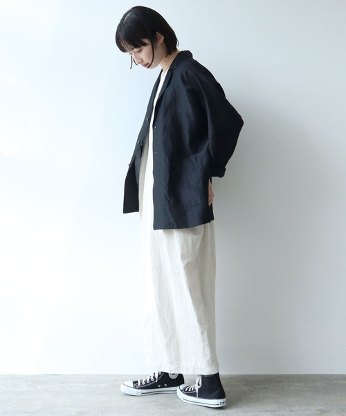 yuni（ユニ ）の「リネンレーヨンナイロン haori ジャケット