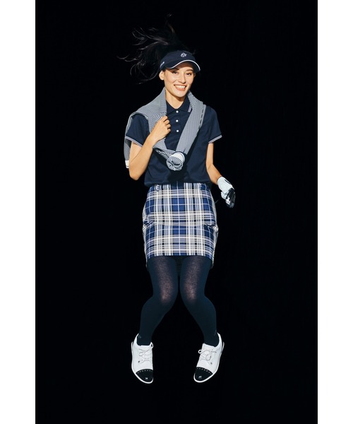 ZOY(ゾーイ)の「WOMENS シンセティックチェックBTMS スカート(スカート・レディース・ベージュ/ネイビー・38/36/40)」の3枚目の写真