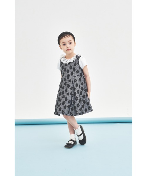 maarook(マルーク)の「スムースレース衿半袖Tシャツ(Tシャツ/カットソー・キッズ・ホワイト・160cm/150cm/140cm)」の3枚目の写真