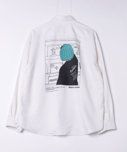 ★お求めやすく価格改定★ セール】25SS バックプリント ガールイラスト ビッグシルエット トップス
