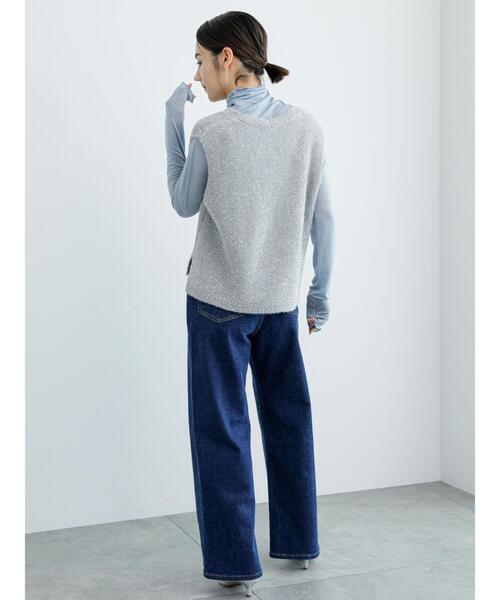 Te chichi(テチチ)の「ラメタートルネックトップス(Tシャツ/カットソー・レディース・グレー/グリーン/ブルー・F)」の17枚目の写真