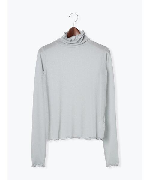 Te chichi(テチチ)の「ラメタートルネックトップス(Tシャツ/カットソー・レディース・グレー/グリーン/ブルー・F)」の21枚目の写真