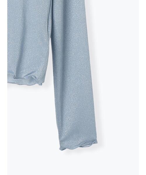 Te chichi(テチチ)の「ラメタートルネックトップス(Tシャツ/カットソー・レディース・グレー/グリーン/ブルー・F)」の12枚目の写真