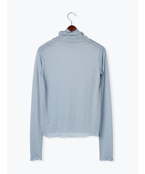 Te chichi(テチチ)の「ラメタートルネックトップス(Tシャツ/カットソー・レディース・グレー/グリーン/ブルー・F)」の5枚目の写真