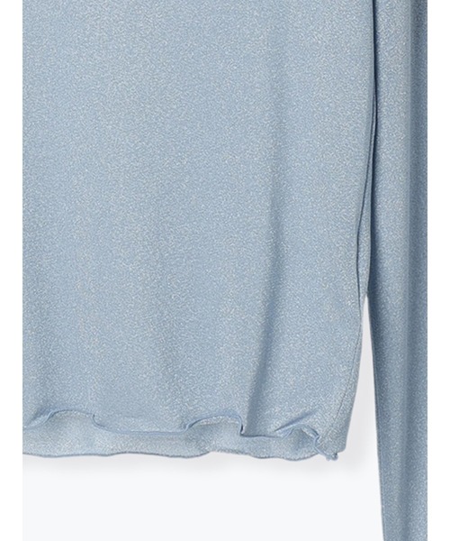 Te chichi(テチチ)の「ラメタートルネックトップス(Tシャツ/カットソー・レディース・グレー/グリーン/ブルー・F)」の9枚目の写真