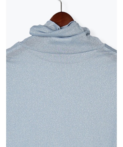 Te chichi(テチチ)の「ラメタートルネックトップス(Tシャツ/カットソー・レディース・グレー/グリーン/ブルー・F)」の8枚目の写真