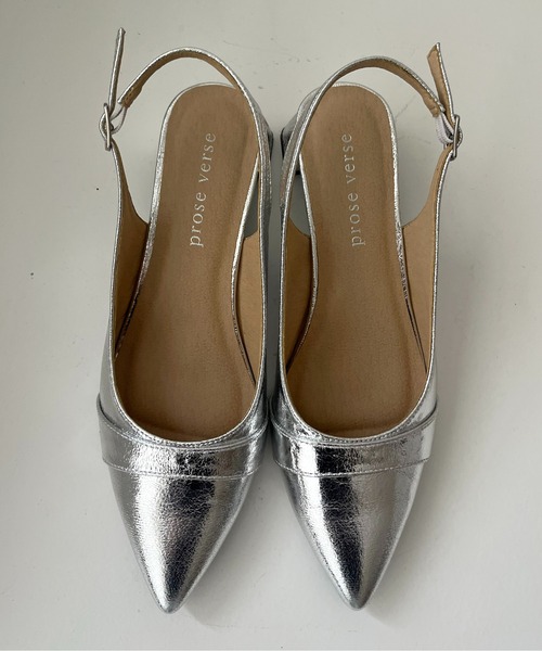 prose verse（プロズヴェール）の「【メタリック】リボン2wayバックストラップミュール（パンプス・レディース・シルバー・LARGE/MEDIUM/SMALL/X-LARGE）」の9枚目の写真