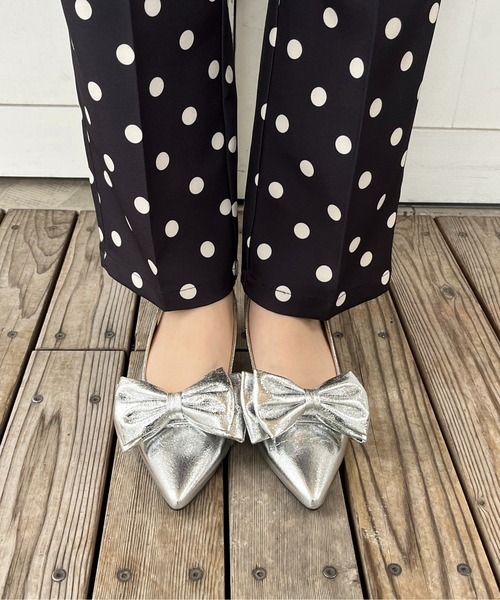 prose verse（プロズヴェール）の「【メタリック】リボン2wayバックストラップミュール（パンプス・レディース・シルバー・LARGE/MEDIUM/SMALL/X-LARGE）」の13枚目の写真