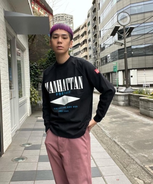 Manhattan Portage（マンハッタンポーテージ）の「Sweat Trainer（スウェット・メンズ・アイボリー/ブラック/マスタード・MEDIUM/LARGE/X-LARGE）」の3枚目の写真