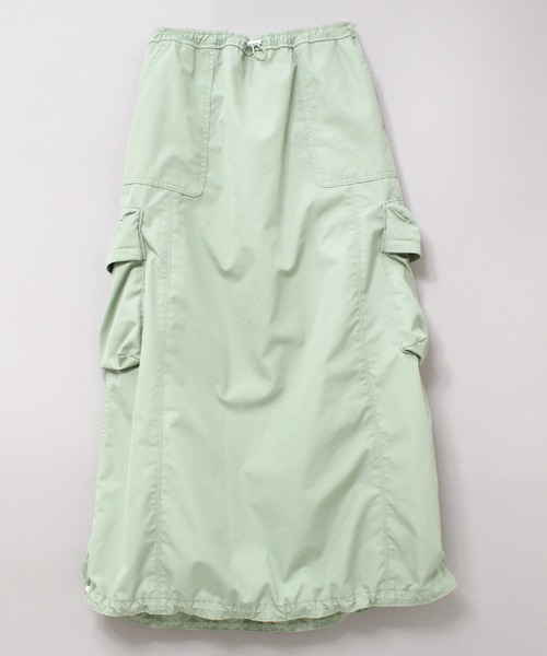 RNA（アールエヌエー）の「G1067 イージーロングスカート（スカート・レディース・ネイビー/ライトグリーン/ホワイト・MEDIUM）」の6枚目の写真