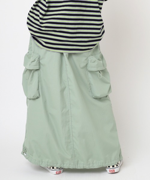 RNA（アールエヌエー）の「G1067 イージーロングスカート（スカート・レディース・ネイビー/ライトグリーン/ホワイト・MEDIUM）」の20枚目の写真